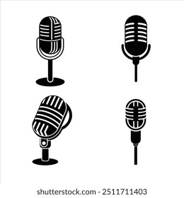 silhoueete  rec mic bundle vector