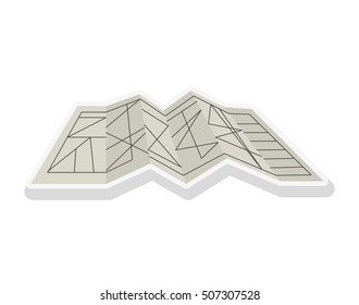 silhouete architecture plan with lines