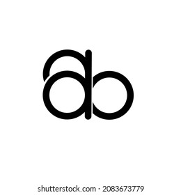 Silhouette aus einfachen Buchstaben