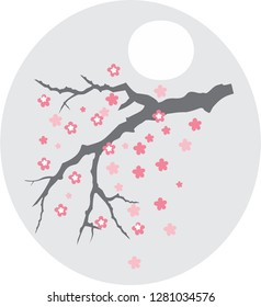 Silhouette Abstract flower