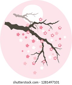 Silhouette Abstract flower