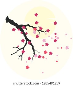 Silhouette Abstract flower