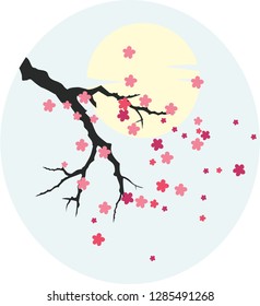 Silhouette Abstract flower