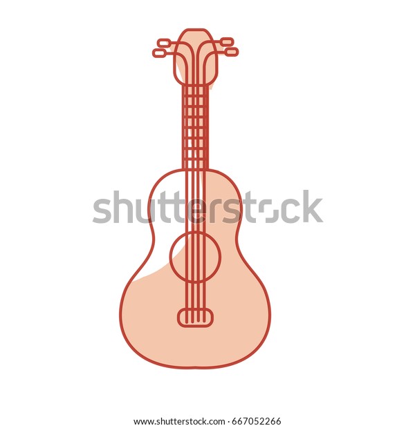 Silhouette Acoustic Guitar Instrument Play Stock Vector Royalty Free 667052266 Shutterstock 5399