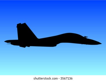 silhouette of aeroplane
