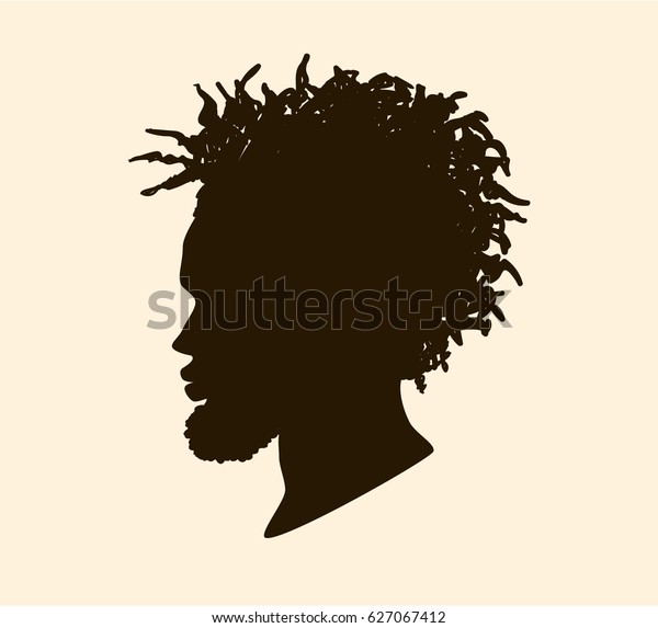 Silhouette African American Men Profile Silhouette Stock Vector   Silhouette African American Men Profile 600w 627067412 