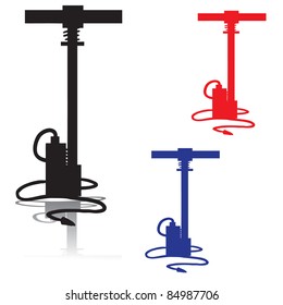 Silhouette of an air pump