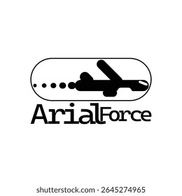 Silhouette of an Airplane in Flight