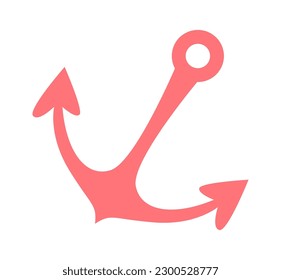 Silhouette de ancla. Ilustración del vector