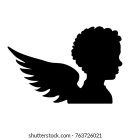 silhouette of angel