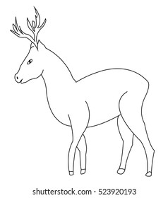 silhouette animal deer