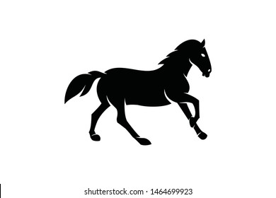 silhouette of animal horse for pet or sport ready to use