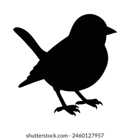 silhouette of a  animal junco bird