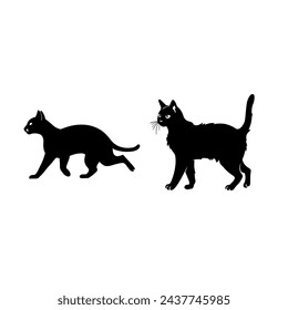 silhouette of a animal side view 
