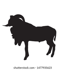 silhouette animals icon vector design, sheep silhouette vector design.