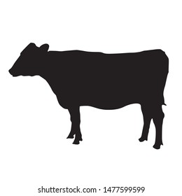 Silhouette Animals Vector Design Cow Silhouette Stock Vector (royalty 