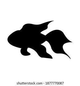 Silhouette Aquarium Fish Vector Illustration Stock Vector (Royalty Free ...