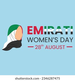 Silhouette Arabian women wearing hijab with United Arab Emirates flag good for emirati womens day