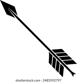  silhouette of a arrow for hunting