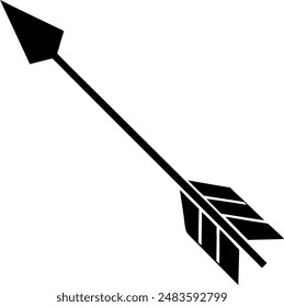  silhouette of a arrow for hunting