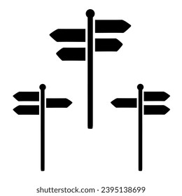 Silhouette - Silhouette Arrow Sign Posts