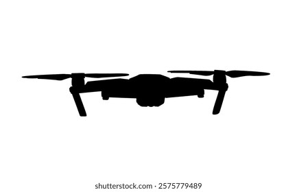 silhouette art of drone illustration