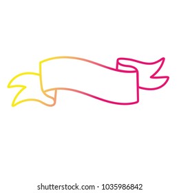 silhouette art ribbon decoration design element
