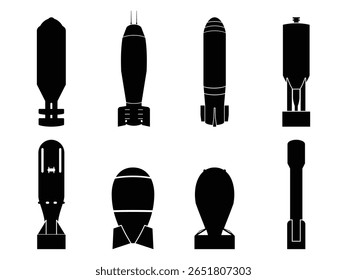 Silhouette der Atombombe