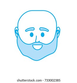silhouette avatar man head to social user