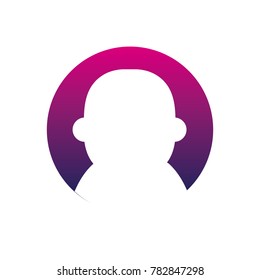 silhouette avatar user social profile person