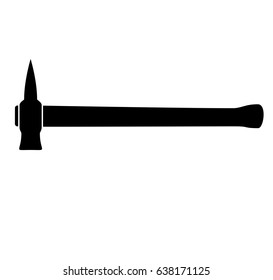 Silhouette of Axe vector illustration