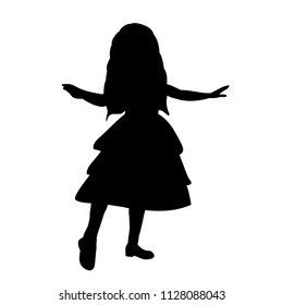 silhouette of a baby dancing