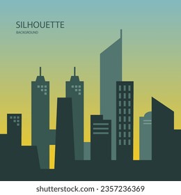 Silhouette background of cityscape. Suitable for music album, pop art design, architectural content, etc. - Powered by Shutterstock - Get 15% off with code: PIKWIZARD15
