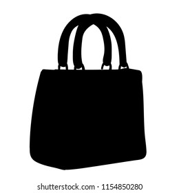 silhouette bag with handles