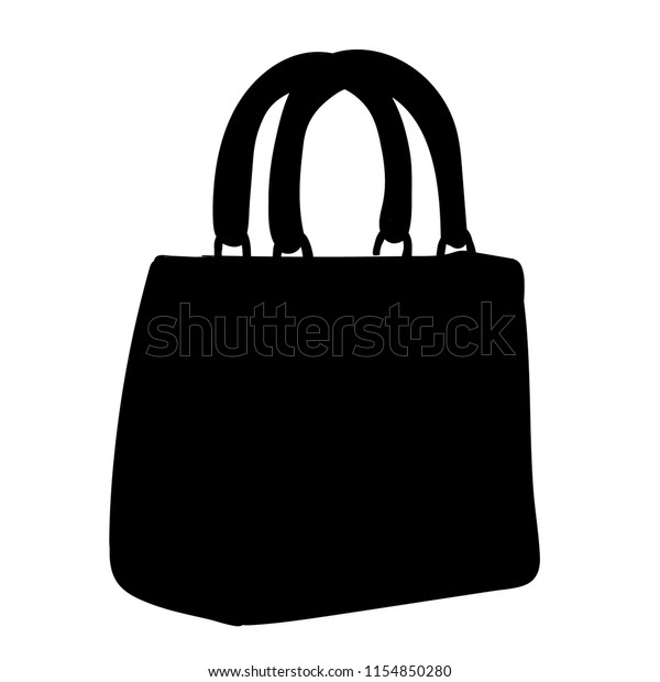 Silhouette Bag Handles Stock Vector (Royalty Free) 1154850280 ...