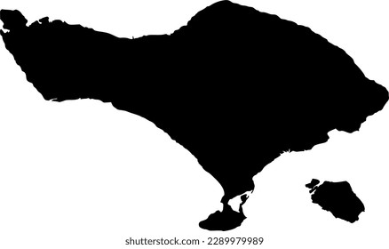 Silhouette if Bali and suroundings islands