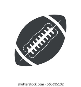 silhouette ball american football sport vector illustration eps 10