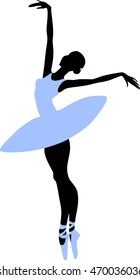 Silhouette of ballerina
