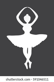 Silhouette of Ballerina Girl