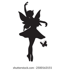 silhouette of a ballerina vector illustration