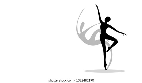 silhouette of a ballet dancer