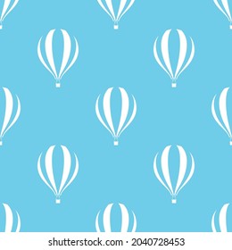 silhouette balloon seamless pattern. cute funny holiday background.