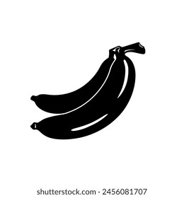 
silhouette of a banana vector illustration