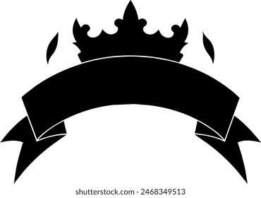 silhouette of a banner ribbon