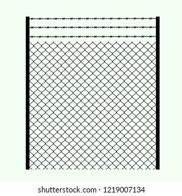 silhouette of barbed wire