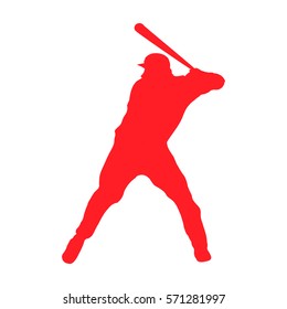 silhouette of a baseball player