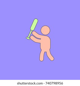 silhouette of a baseball player