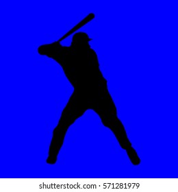 silhouette of a baseball player, popular 