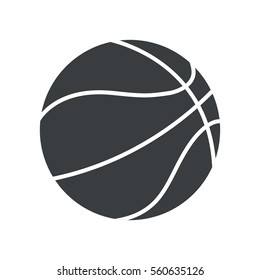 silhouette basket ball sport symbol icon vector illustration eps 10