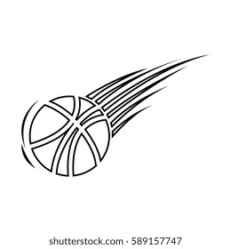 silhouette basketball icon sport design